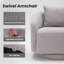 Fauteuil demi-tonneau pivotant l 28,5 po Bashar-898202287