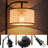Rustic Floor Lamp With Rattan Lampshade Stnanding Light With Footswitch For Home Reading Office Bedroom