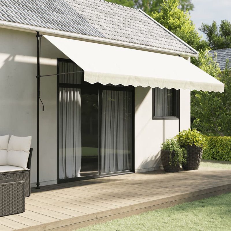 Replacement Fabric For Awning Valance, 380cm W x 20cm D, Solid Colour, Cream