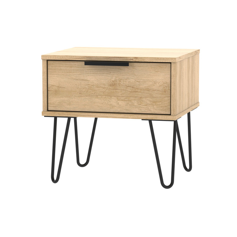 Fully Assembled Berryhill 1 Drawer Bedside Table