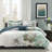 Allison Yellow Floral 4-Piece King/Cal King Comforter Set with Throw Pillow-88552300-88552302