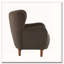 Fauteuil club à oreilles en velours