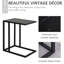 45cm W Metal Bedside Table-1242627822