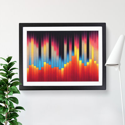 Audio Equalizer Abstract Art Vol.4 - Single Picture Frame Print