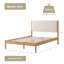 Ardin Solid Wood Bed Frame With Cream Boucle Upholstered Headboard-749093131