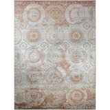 Hand Knotted Area Rug in Ivory