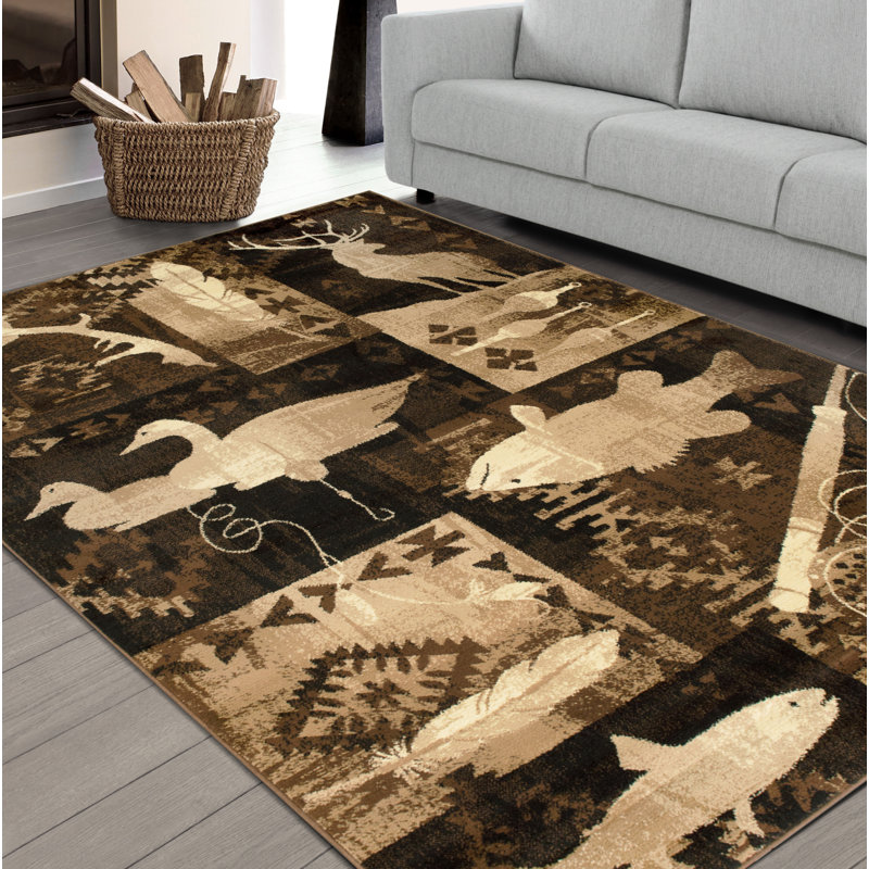 Tapis en polypropylène berbère Clarksville, Rectangle 8 pi x 10 pi