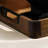 Walnut And Acacia Wood Tray (With Handle + 3 Silicone Pads) – Rectangular Coffee Table Decorative Piece, Suitable For Parties And Home Decor.