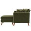 Canapé et méridienne réversible en velours de 83,5 po Magnolia-63433842