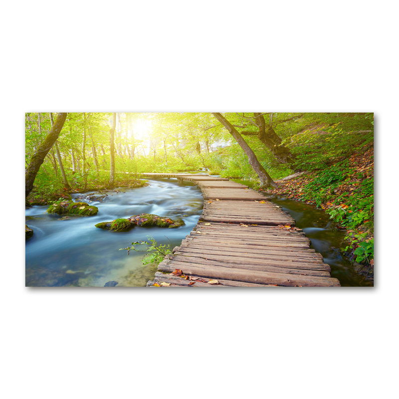 Path In The Forest - Wrapped Canvas Print