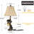 Lorain 26" Dimmable Rustic Resin USB-A/C Table Lamp with Night Light