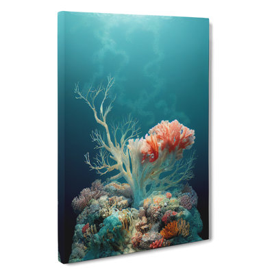 Astonishing Coral Reef - Wrapped Canvas