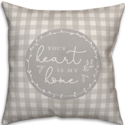  Coussin décoratif intérieur / extérieur Your Heart is My Home