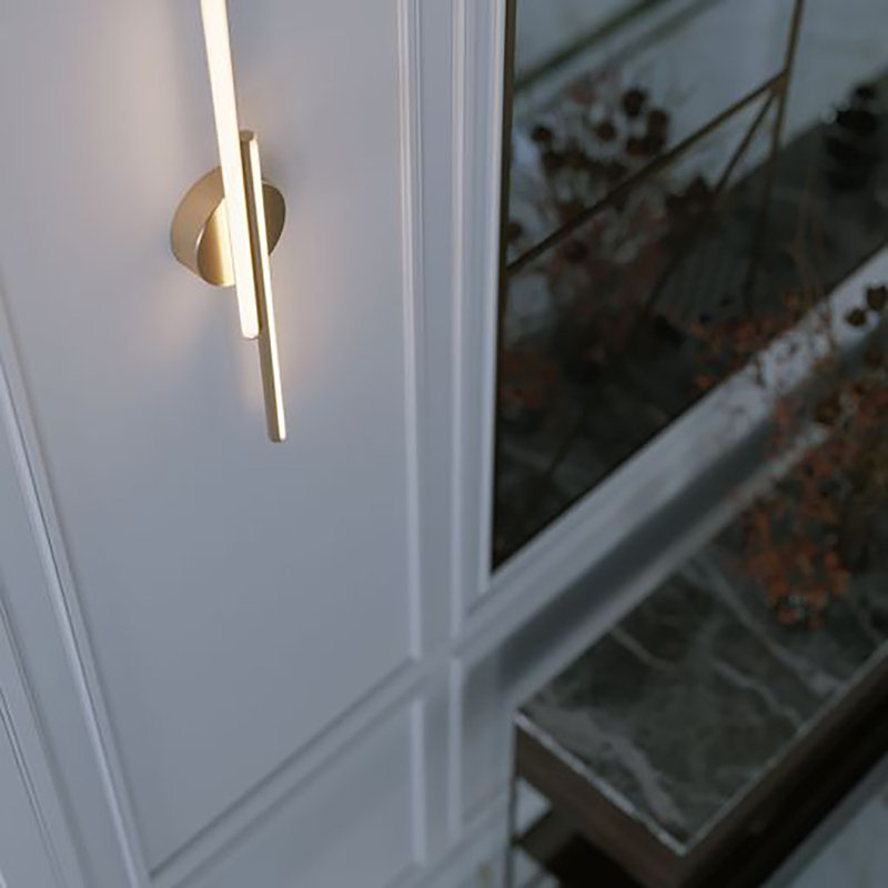Éclairage de salle de bain à intensité variable à 2 lumières DEL Gailen, Laiton satiné