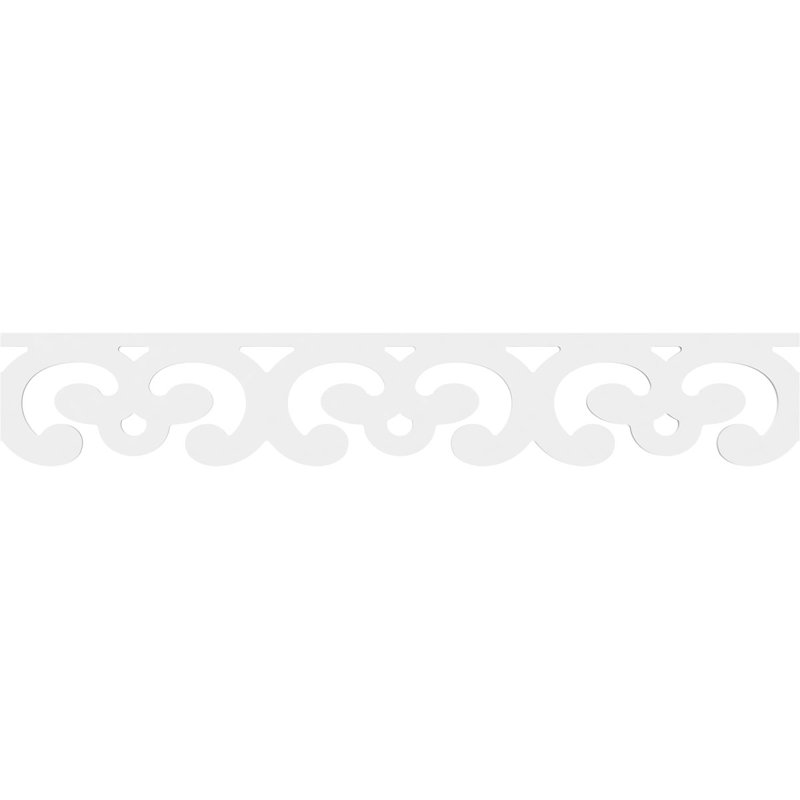 Bordure de sol en PVC de qualité architecturale Marona, H 8 po x L 48 po x P 0,63 po