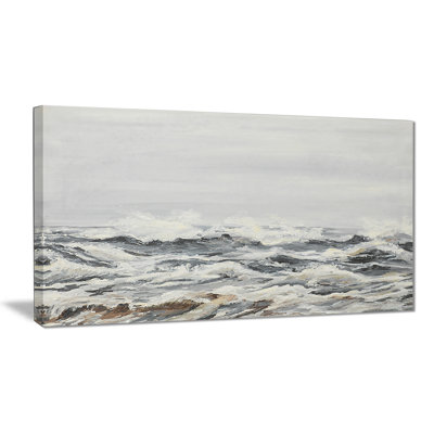 " Grey Sea Waves "