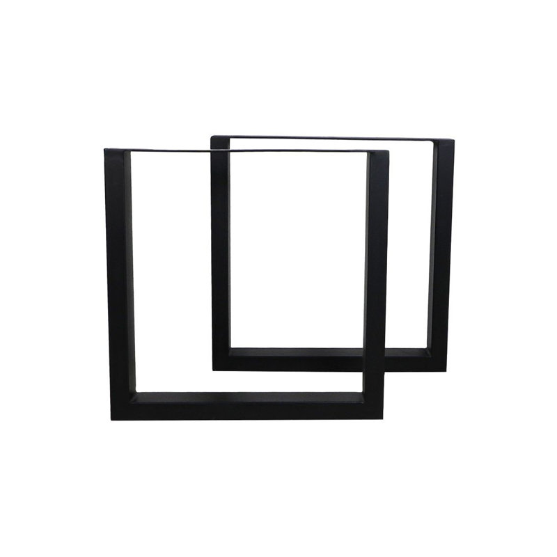 Table Base Model U S/2-70x10x69 (10x5)-Black-Metal