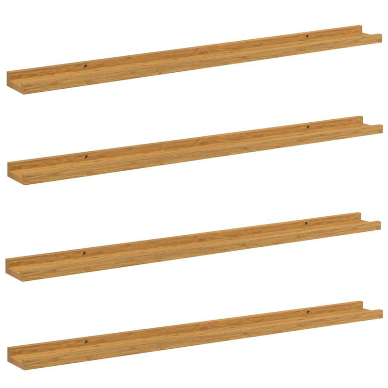 Floating Shelf, Beige, 3cm H x 100cm W x 9cm D