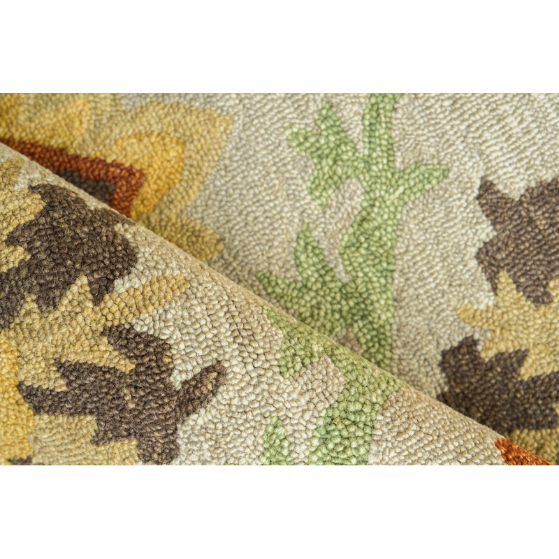 Savannah Hand Tufted New Zealand Wool Beige/Multi Area Rug, 10'X14'