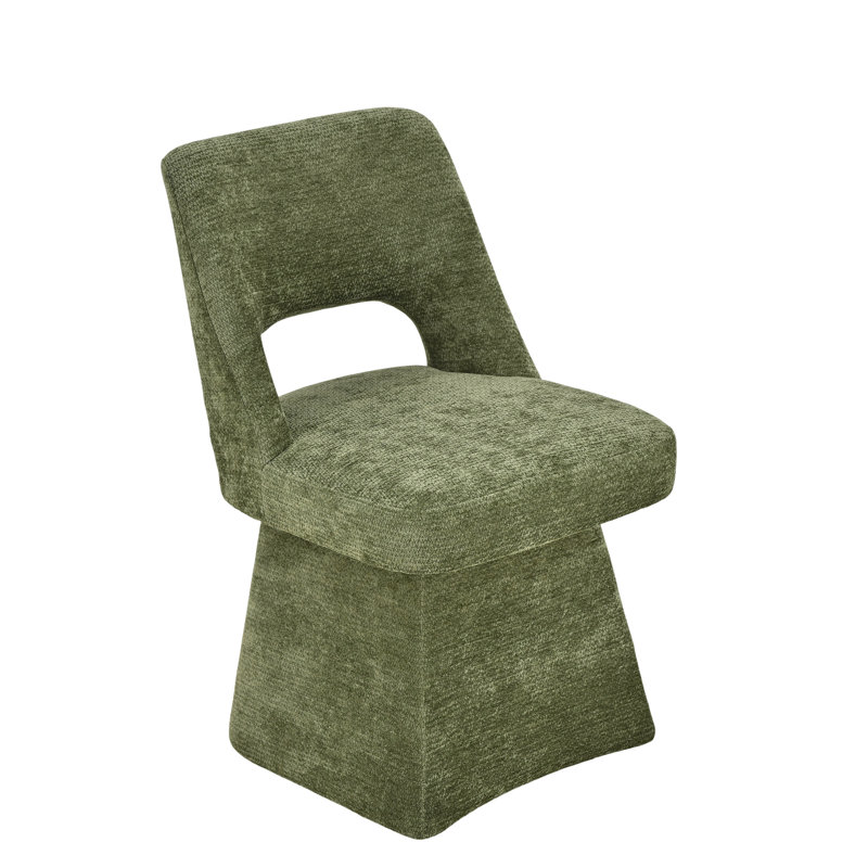 Upholstered Swivel Dining Chair, Green