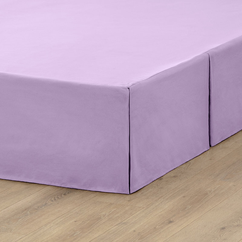 Tailored 15" Pleated Bed Skirt, Twin, Lavender