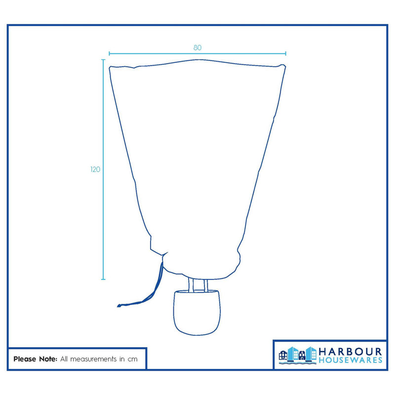 Plant Fleece Frost Protection Covers , 120cm H x 80cm W x 80cm D