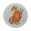 Zodiac Cancer Vegan Leather Round Pebble Placemat-542854912