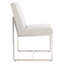 Chaise d'appoint rembourrée en lin Lombardi