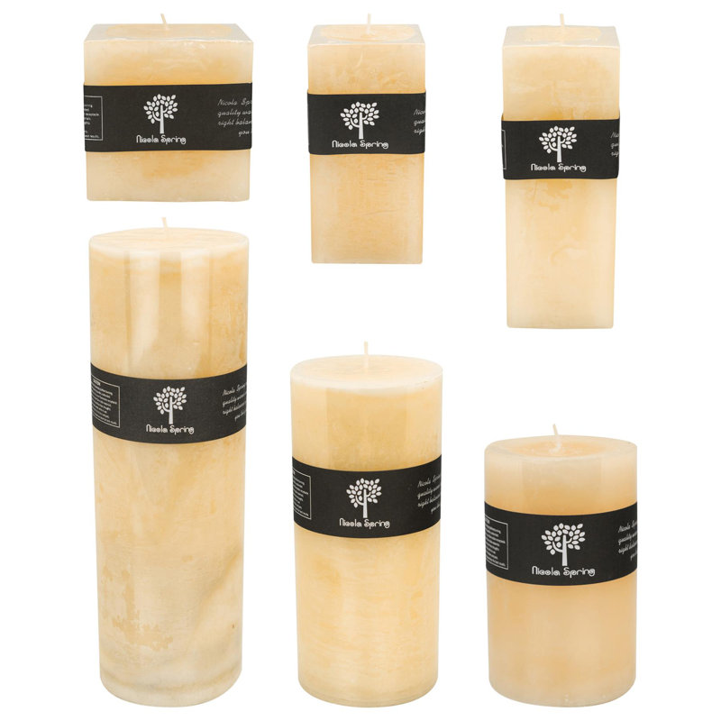 Vanilla Scented Pillar Candle