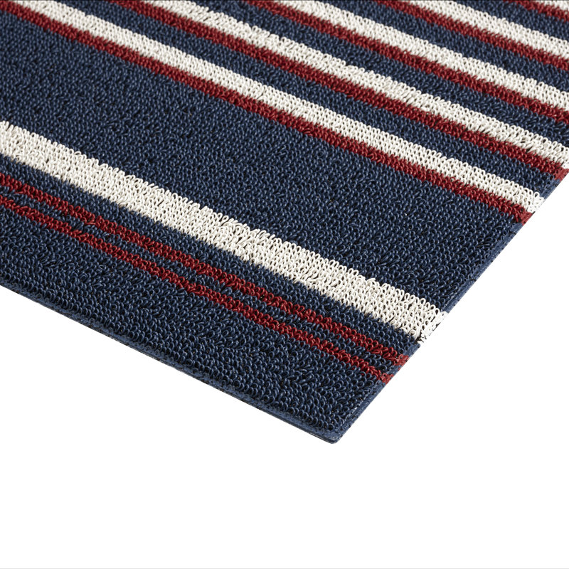 Nautica Caspien Machine Washable PVC Loop TPR Backing Rugs, 48" L x 17.5" W