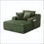 Chaise longue surdimensionnée avec porte-gobelets, 3 coussins et aucun assemblage requis-133932723