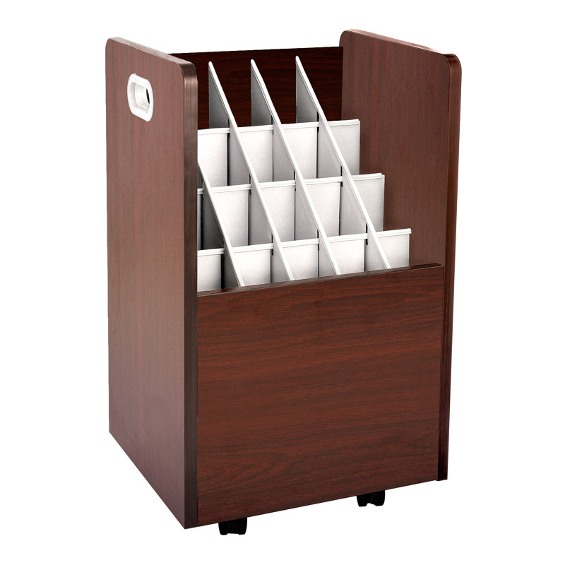 Boîte de classement mobile, Acajou