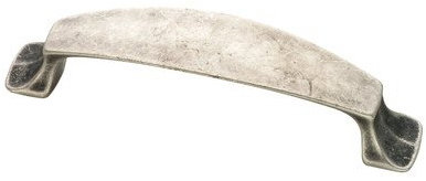 (Paquet de 5) Poignée courbée Bellini 3-3 / 4 po vieil argent