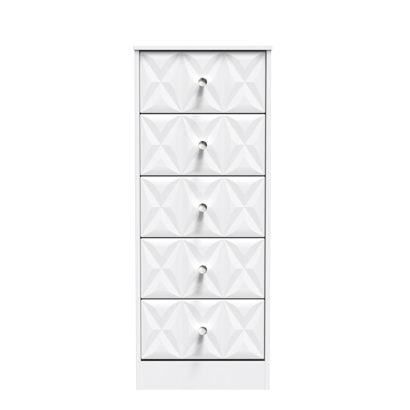 San Jose Bedside Table, White Matt