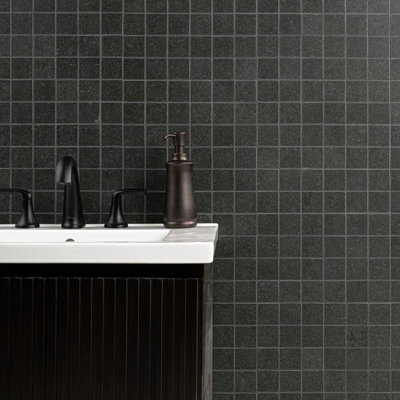 Betonica 12 in. x 12 in. Matte Porcelain Mosaic Floor and Wall Tile