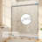 56-60" W x 70" H Double Sliding Frame Shower Door with 1/4"（6mm） Clear Tempered Glass, Chrome-119282912-129224102