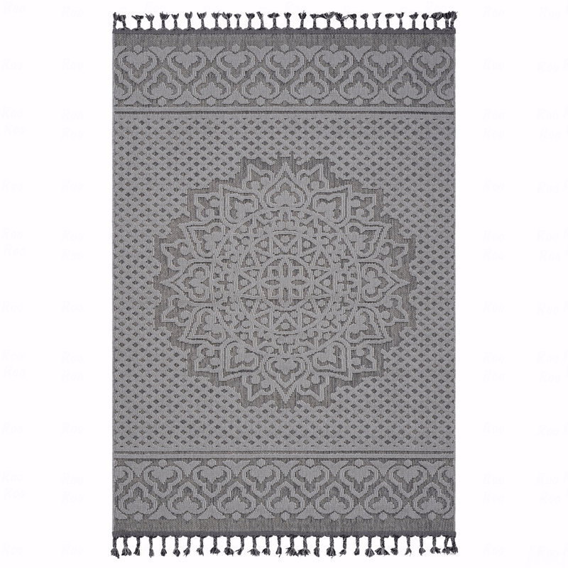4' X 6' Medallion Indoor / Outdoor Area Rug, Rectangle 4' x 6'2"