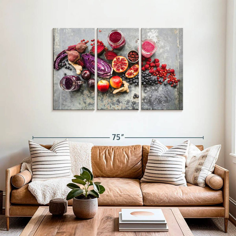 Yarlin Fruit Smoothie Ingredients, 36" H x 57" W