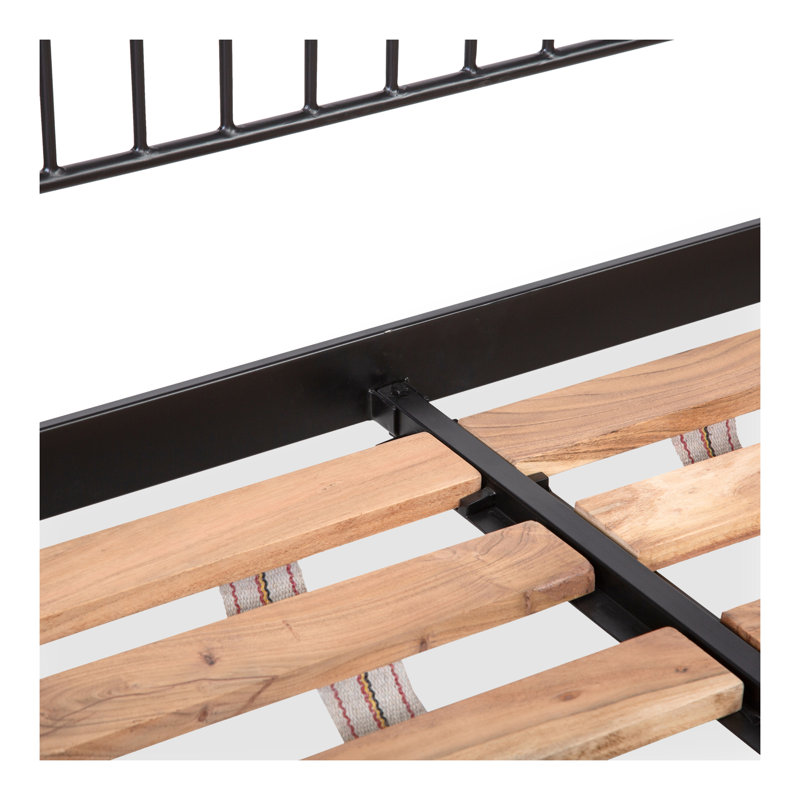 Monet Queen Bed Black, King