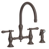 Chesterfield Kitchen Bridge Faucet with Side Spray