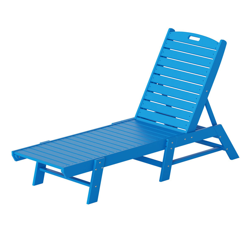 Laguna Outdoor Chaise Lounge Set, Pacific Blue