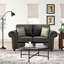 Bodnar 2 Seater Faux Leather Loveseat -19777517