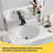 RENIST 15.75" Ceramic Oval Undermount Bathroom Sink with Overflow