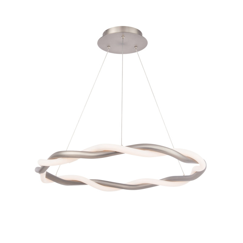 Luminaire suspendu 28 "Escapade à DEL 3000K, Noir