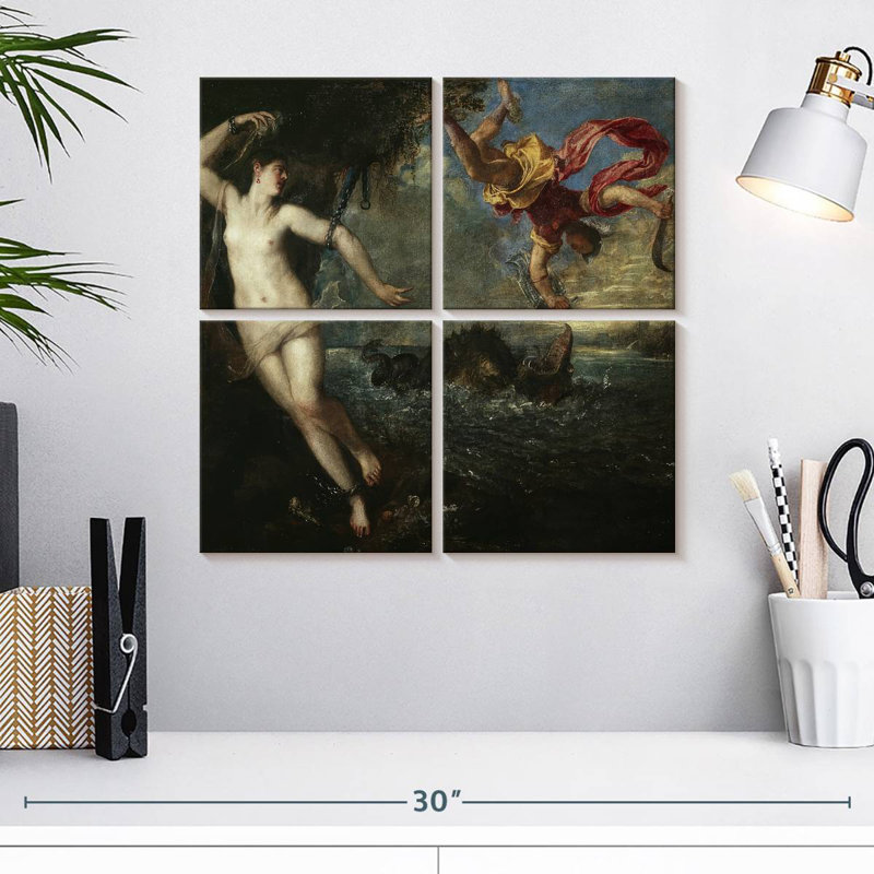 Leisha Perseus et Andromède, H 18 po x l 18 po