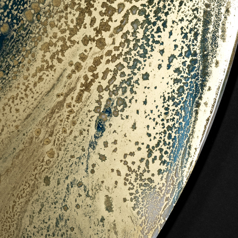 Planète bleue par Barbara Mercado, reproduction d'art encadrée sous verre