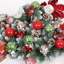 Ensemble de 25 décorations de Noël 25 pi - 2,36 po / 6 cm, transparentes et incassables, décorations de boules rouges / vertes / blanches assorties pour la décoration intérieure de maison de vacances et d'arbre de Noël