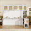 Lit escamotable double avec bureau et armoires en rotin, lit mural peu encombrant pour le bureau personnel-130811489