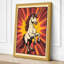 Radiant Horse Retro - Wrapped Canvas-67045745-67045747