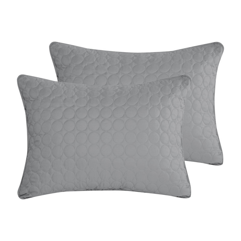 Darlenatta Polyester Waffle Quilt, King, Gray